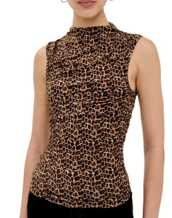 Miaou Tops - Miaou Leopard Print Cam Top